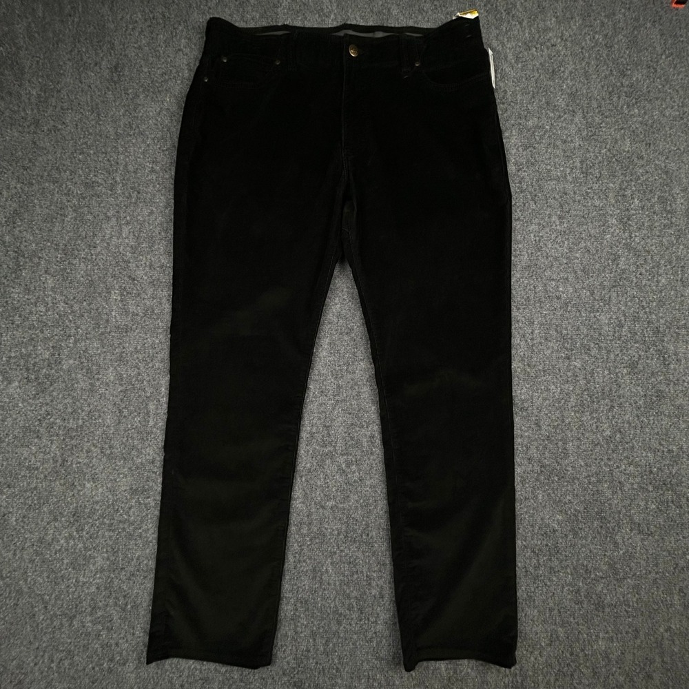 Lee Extreme Motion MVP Corduroy Pants Mens 40x32 Black Straight Taper Stretch
